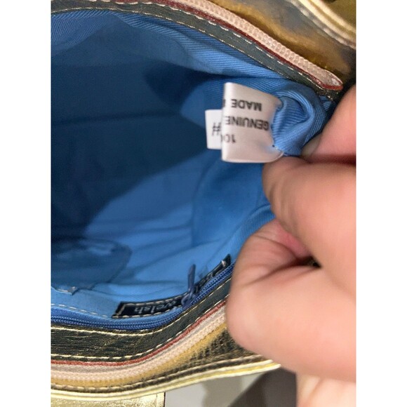 Helen Welsh Vintage NWT Gold Leather Shoulder Bag - Picture 10 of 15